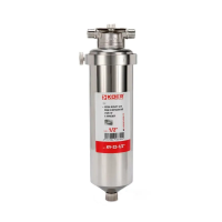 Колба из нержавеющей стали для фильтра воды  KV-22-1/2"/SUS/8bar (KR5874)